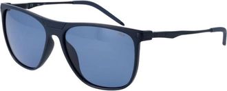 Fila Plastic Rechthoekige Zonnebril - Heren - Zonnebrillen - Blauw - ONE Size - Accessoires
