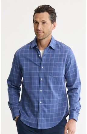 J.A.C.H.S. Hayati Cotton Button-Down Shirt in Indigo at Nordstrom, Size Xx-Large