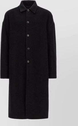 Rick Owens virgin wool straight coat