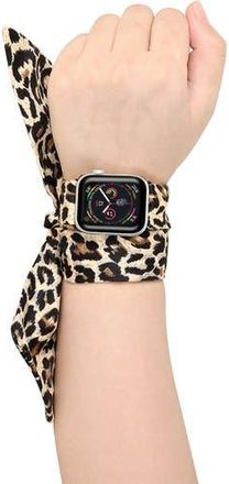 Posh Tech Leopard Silk Scarf 42mm/44mm Apple Watch 1/2/3/4 Band at Nordstrom Rack, Size Large