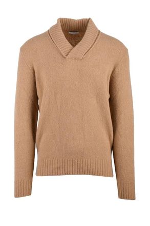 MANIPUR Beige Wool Cashmere Polyamide Elastane Mens Sweater