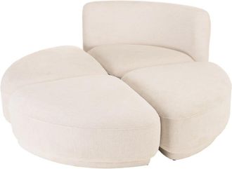 Macabane Conjunto n.&ordm; 1: sof&aacute; de 1 plaza con respaldo + 3 pufs (4 PAQUETES)