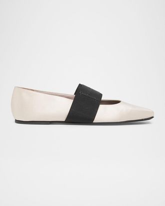 Givenchy Padded Leather Ballerina Flats