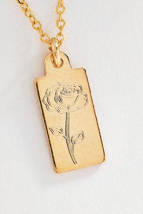 Set & Stones Tawney Birth Flower Necklace