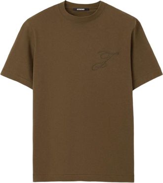 Jacquemus T-shirt con logo - Verde