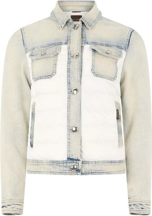 Moorer Petunia Denim Jacket - Dames - Jassen - Blauw - Maat: XS Denim