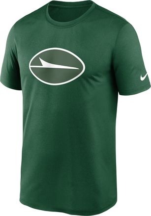 Nike New York Jets Primetime Legend Logo Nike Mens Dri-FIT NFL T-Shirt in Green | NKGK3PC72-CX5