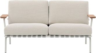 MUUTO Settle Outdoor 2-Sitzer Sofa, grau / grau (Stoff Laze 1)