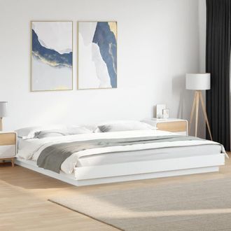Berkfield Home Bed Frame without Mattress White 180x200 cm Super King