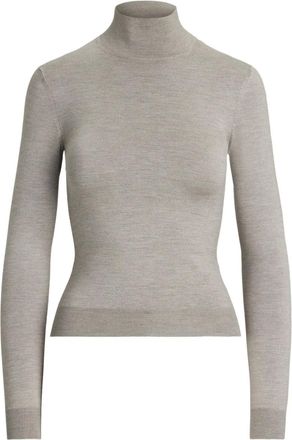 Ralph Lauren Collection Top in seta a maniche lunghe - Grigio