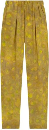 Cortana Silk Harem Broeken - Dames - Broeken - Geel - L - Broeken