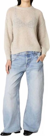 Nia Pablo Sheer Sweater In Grey