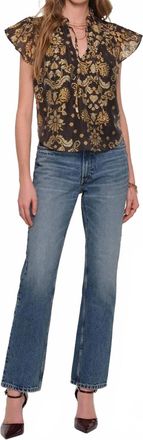 Heartloom Wiley Flutter Sleeve Top In Tapestry