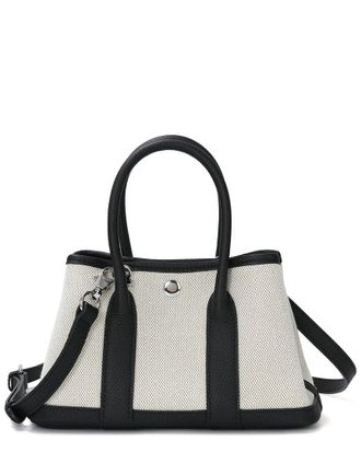 Tiffany & Fred Canvas & Leather Satchel