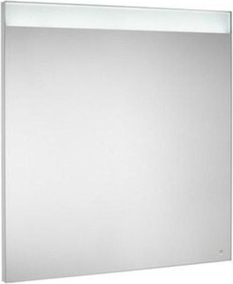 Roca Espejo Led Roca Superior E Inferior Y Placa Antivaho Prisma 800x35x800mm