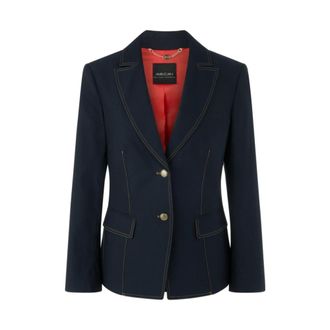 Marc Cain Denim-look Blazer - Dames - Jassen - Blauw - Maat: S Denim