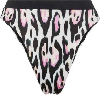 Roberto Cavalli Bikinis, female, Pink, Size: 2XL Jaguar-Print Bikini Briefs