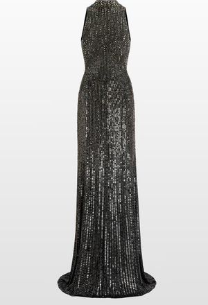 Jenny Packham Benue Sequin-Embellished Maxi Dress in Liquorice at Nordstrom, Size 16 Uk