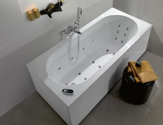 Villeroy & Boch Villeroy&boch - Sistema De Hidromasaje, Oberon, Bath, Ubq160obe2v, Rectangular, Quaryl, 1600 X 750 Mm, Blanco, Combipool Comfort (cc)