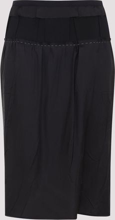 Maison Margiela acetaat midi-rok