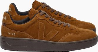 Veja Mens VEJA V-90 SUEDE TRAINER COGNAC/EAGLE - Brown - Size: 10