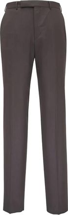 Ermenegildo Zegna Pantaloni con bottoni - Marrone