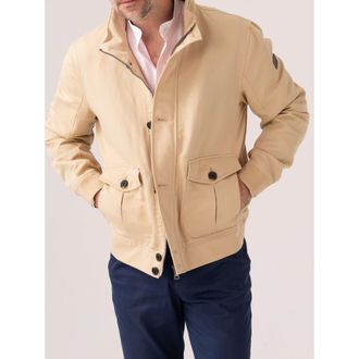 Koy Clothing Bomber Style Ranger Jacket in Beige at Nordstrom, Size X-Large