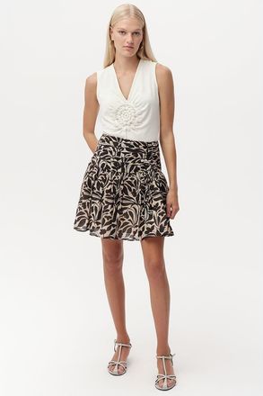 Exquise Camile High Rise Pleated Mini Skirt in Multi Color at Nordstrom, Size X-Large