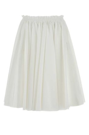 Ami Ami White Poplin Skirt