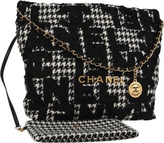 Chanel Tweed Houndstooth 22 Bag
