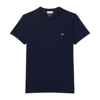Lacoste T-Shirts, male, Blue, Size: 4XL Pima Cotton T-shirt