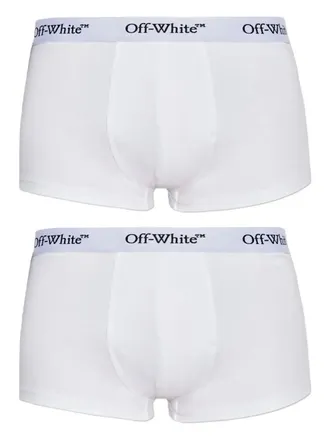Off-white Twee boxershorts met logoband - Wit