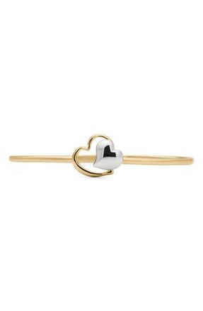 Kate Spade New York hearts bangle in Gold/Silver at Nordstrom