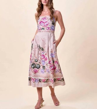 Cleobella Trina Ankle Dress In Silva Print