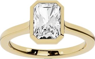 Jennifer Fisher 18K Gold Radiant Lab Created Diamond Solitaire Ring - 2.0 ctw in 18K Yellow Gold at Nordstrom, Size 4.5