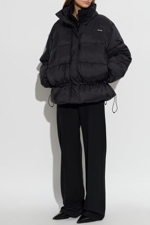 Rotate Insulated Jacket With A Stand-up Collar, Womens, Black