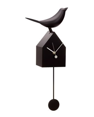 Torre & Tagus Motion Birdhouse Clock With Removable Pendulum
