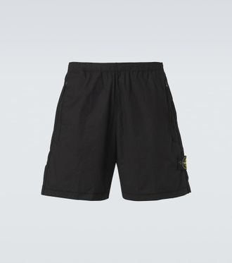 Stone Island Compass cotton-blend shorts