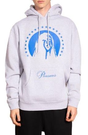 Pleasures Critic Cotton Hoodie in Heather Grey at Nordstrom Rack, Size Medium