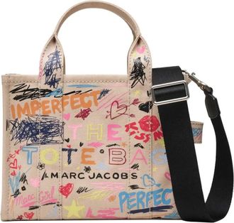 Marc Jacobs Beige Punk Scribble Small Tote