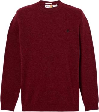 Timberland Cohas Brook Crewneck - Heren - Ronde hals truien - Rood - S - Wol - Truien & Vesten
