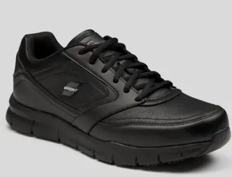 Skechers Mens Brise Slip Resistant Sneakers In Black