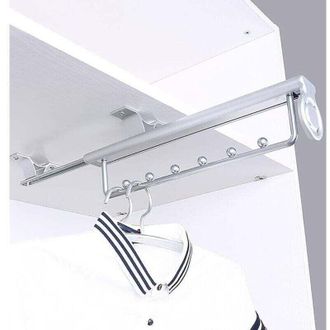 OEM Perchero Extra&iacute;ble De Alta Resistencia De 35 Cm, Perchero Para Pantalones, Percha Deslizante, Xu, Riel Telesc&oacute;pico Para Armario, Barra Para Colgar Rop