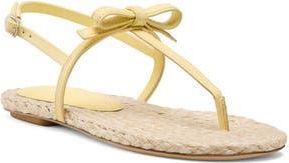 Stuart Weitzman Felicity Slingback Espadrille Sandal in Lemon Chiffon/natura at Nordstrom Rack, Size 10.5