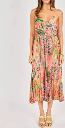 Sadie & Sage Sunset Ridge Pleated Dress In Multicolor