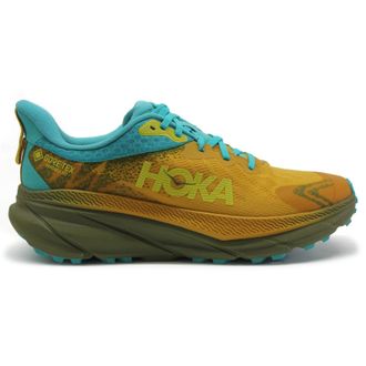 Hoka One One Hoka Challenger ATR 7 GTX Textile Synthetic Mens Low Top Trainers - Golden Yellow Avocado - Size:UK 10.5