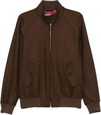 Baracuta Bomber con zip - Marrone