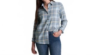 K&uuml;hl Whisper Flannel Button Down Shirt In Winter Sky