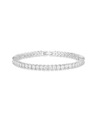 Liv Oliver Silver Plated Cz Tennis Bracelet
