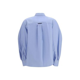 Brunello Cucinelli Voluminous Bell Sleeve Blouse - Blue